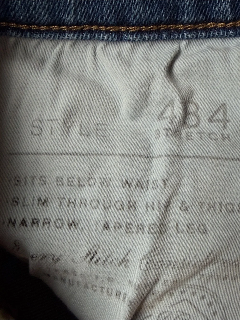 J. Crew Mens 484 stretch denim Jeans, 32 x 30